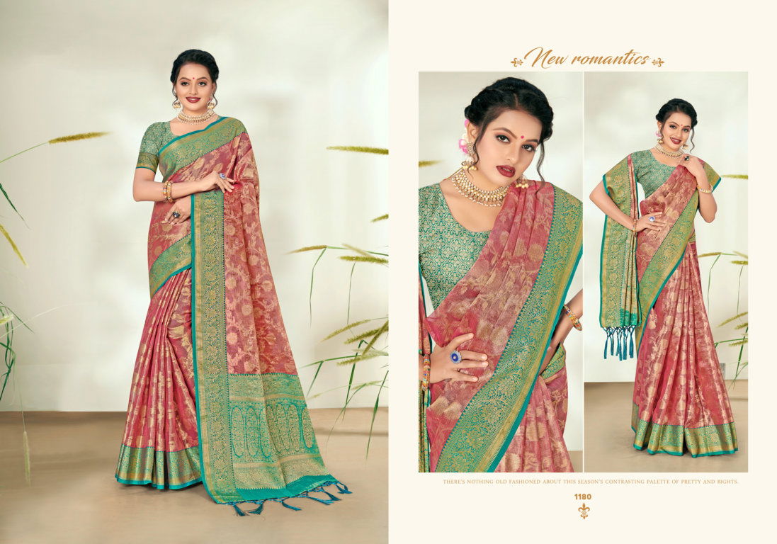 Riwazo Sobhana Fancy Wear Organza Weaving Latest Saree Collection